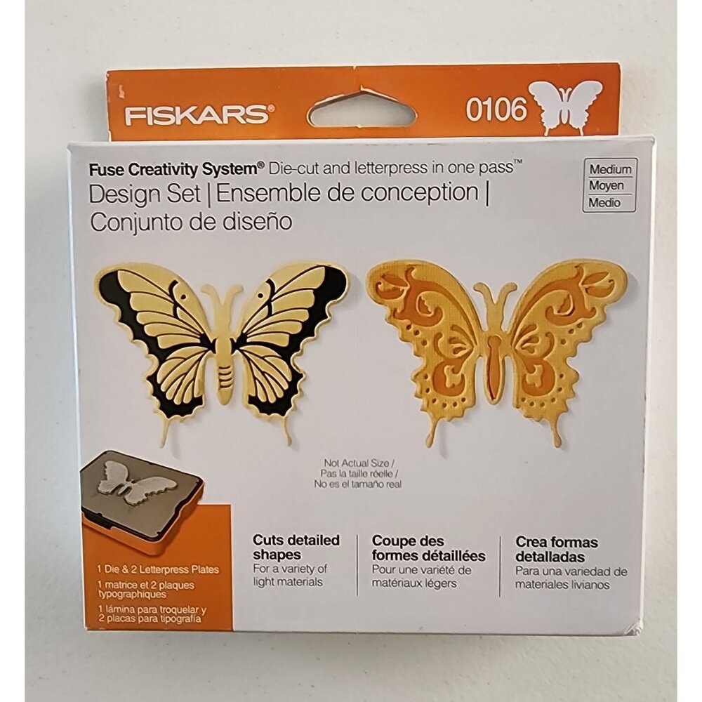 Fiskars Fuse Creativity System Design Set #0106 Dress Form Die &‎ Letter Press